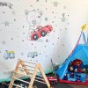 i3351 21017 wall stickers teddy bears cars stars and airplanes lg