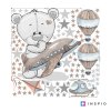 i4095 94767 sticker for boy s room bear with airplane lg
