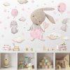 samolepky samolepky na zed akvarelove nalepky na zed svetle ruzove zajicky 9513f 184 full