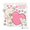 i4080 59820 sticker for little girl bear with hearts and name lg
