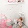 i4047 69847 wall sticker gray and pink dots lg