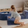 Pěnová hrací sada a domácí hřiště bez suchého bazénku 3 díly: modrošedáPěnová hrací sada a domácí hřiště bez suchého bazénku 3 díly: modrošedá