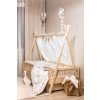 Dětská postel Teepee 140x80 cm s šuplíkem, přírodní
