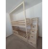 ČESKÁ VÝROBA - Patrová postel se sítí Anastazie