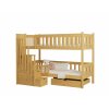Patrová postel se schody Patricia - více barev