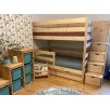 Patrová postel se schody Minka 140x200/200x90 cm