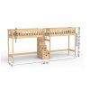 Duo vyvýšená postel se schody 200x90 cm