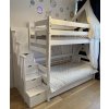 Patrová postel se schody Minka 120x200/200x90 cm