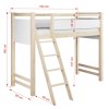 Vyvýšená postel s šikmým žebříkem Ája