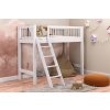 Vyvýšená postel Zoltán - šikmý žebřík