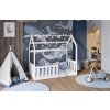 Dětská domečková postel Grona - bílá