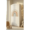 Dětská skříň - vzor barevná duha