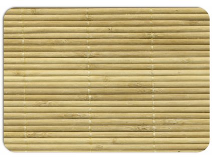 bambusové motivy na hladkém povrchu prostírání z PVC plastu 43 x 30 cm
