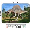 Prostírání na stůl 43x30 cm s motivem dinosaura Spinosaurus, plastový materiál, snadno omyvatelné, pružné a odolné.