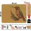 Korkové prostírání 38 x 28 cm kolibřík technické parametry