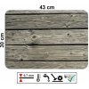 imitace dřevěných prken se suky, hladké PVC prostírání rozměru 43 x 30 cm, odolné vůči teplu a vodě