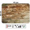 prostírání na stůl s realistickým motivem popraskaného dřeva, rozměr 43 x 30 cm