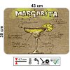 Detailní design koktejlu Margarita na prostírání, rozměr 43 x 30 cm