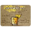 Prostírání na stůl s motivem koktejlu Screwdriver, rozměr 43 x 30 cm, moderní design