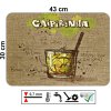PVC prostírání s designem drinku Caipirinha, omyvatelné a mechanicky odolné