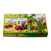 Krabička dětského puzzle vesnické traktory, balení puzzle 20 dílků