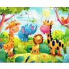 Dětské puzzle safari zvířátka složené, 20 dílků, rozměr 25 x 20 cm