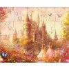 dětské puzzle kouzelný královský zámek složené puzzle 20 dílků