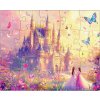 Dětské puzzle kouzelný zámek a princezny – pohádkový motiv, 20 dílků