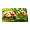 Krabička dětského puzzle dinosauři v džungli