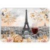 valentýnské plastové prostírání s motivem Paříže a Eiffelovy věže