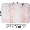 Hladké PVC prostírání s motivem imitace kamene a kovu, rozměr 43 x 30 cm, mechanicky odolné