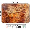 Prostírání na stůl 43 x 30 cm s realistickým designem připomínajícím popraskaný rezavý kov