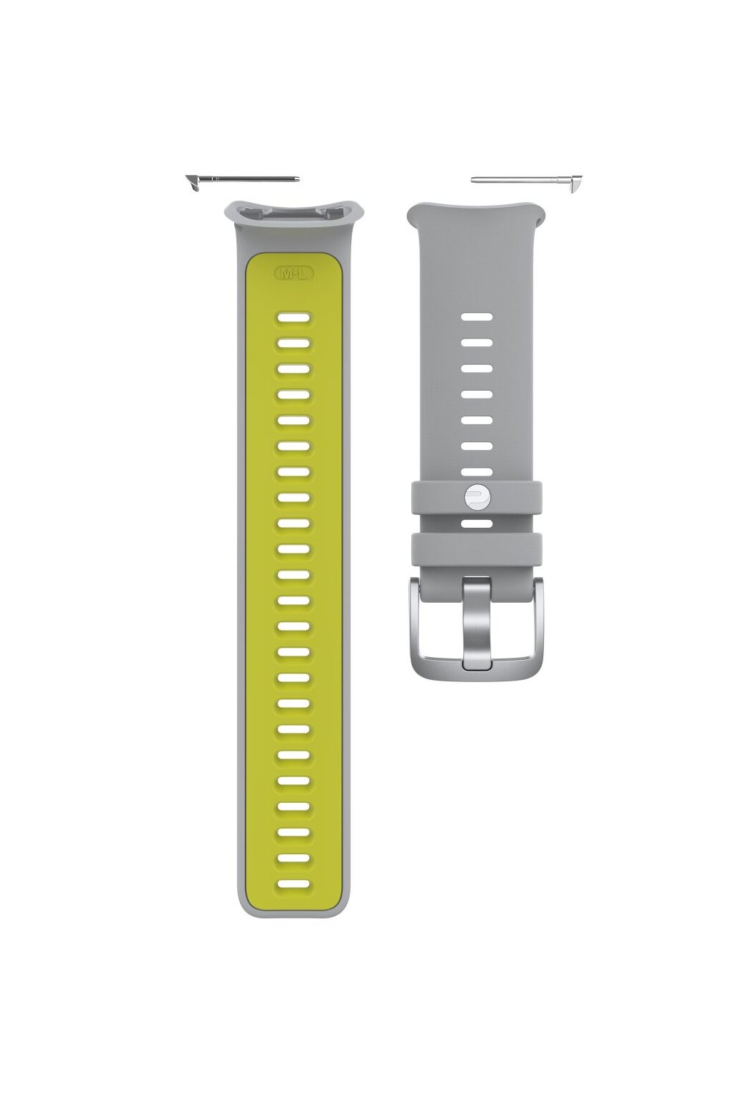 Polar Vantage V2 silicone wristband combo grey lime