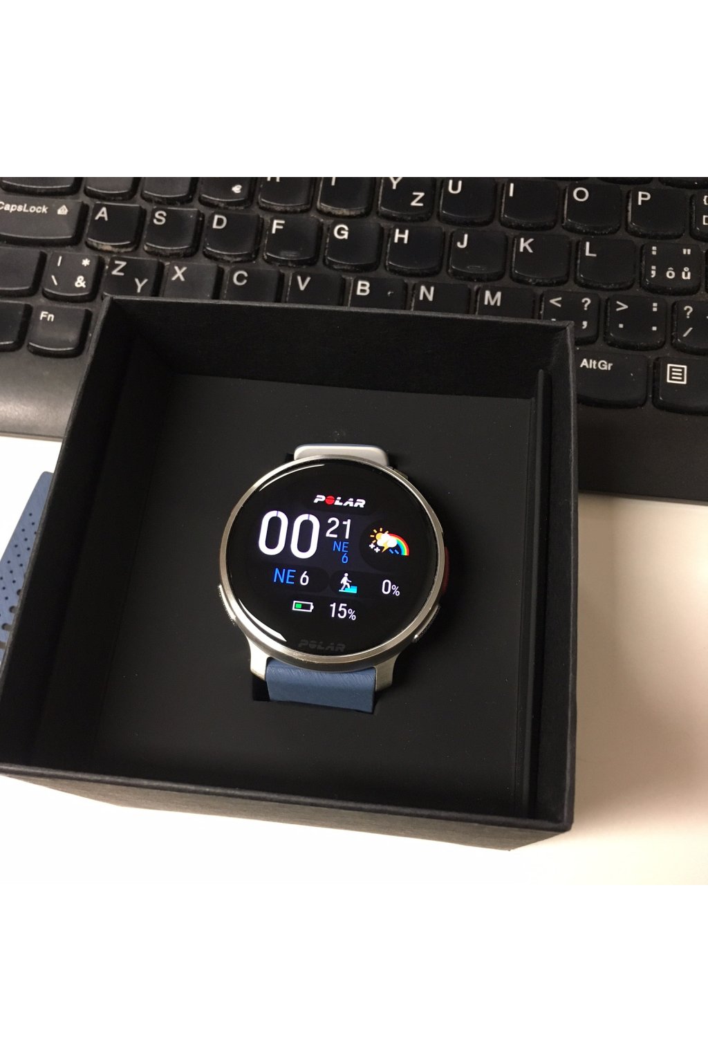 Polar Vantage V3, bazar - modrý řemínek