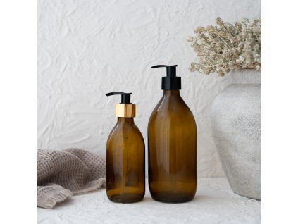 Skleněná lahvička s dávkovačem - 250/500 ml