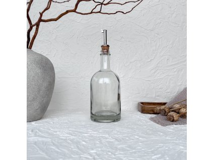 Skleněná láhev na olej/sirup - 500 ml (Zvolte typ uzávěru Zlatý)