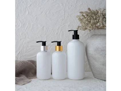 Bílá lahvička s dávkovačem - 250/500 ml