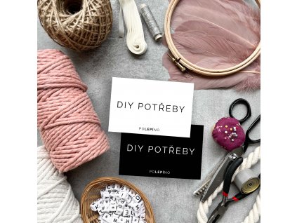 DIY potřeby - nálepka na organizaci