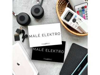 Malé elektro - nálepka na organizaci