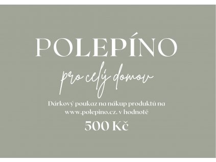 Dárkový poukaz v hodnotě 500 Kč