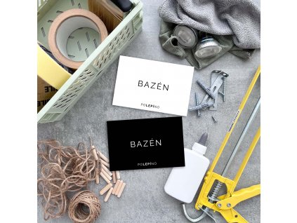 Bazén - nálepka na organizaci