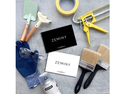 Zeminy - nálepka na organizaci