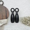 Set černých mlýnků na sůl a pepř