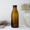 Skleněná láhev na aviváž/prací gel hnědá - 1000 ml