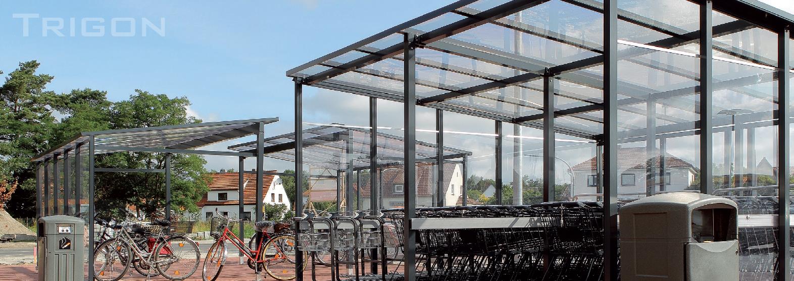 Přístřešek nákupních vozíků Trigon