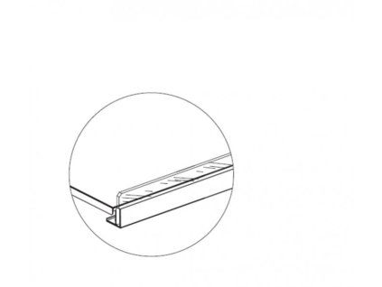 Čelní opěra nízká 625 mm plexisklo