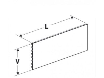 Zadní panel 1330/100 plný