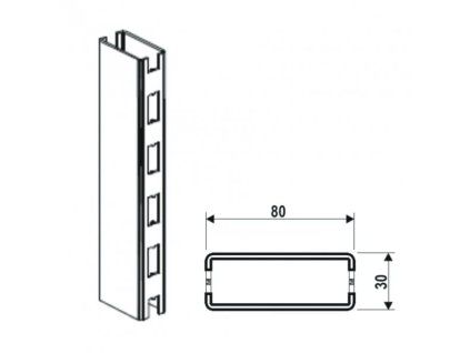 Stojina 80x30 / 1800 mm