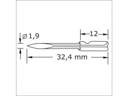 Jehla DENNISON STANDARD kov SWISS