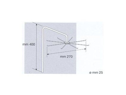 Rameno otočné háčky, průměr 270mm